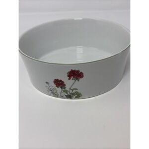 Block Spal Watercolors Geranium Serving Bowl By Mary Lou Goertzen Portugal